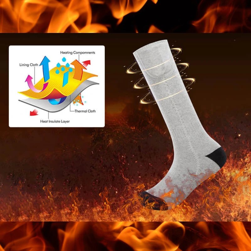 heating technology Hilipert Heated Socks