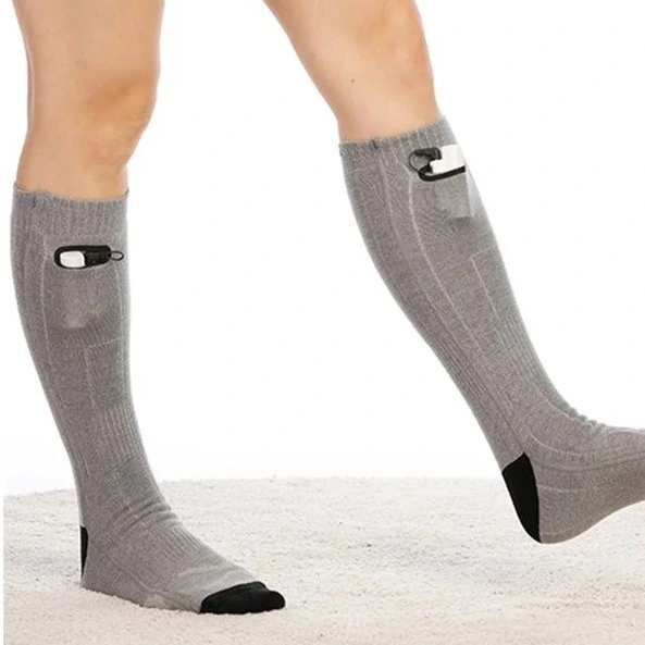 lady wearing Hilipert Heated Socks